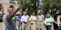 Владимир Жук проверил ход капитального ремонта многоквартирных домов в Ленинском округе - VidnoeInform.Ru